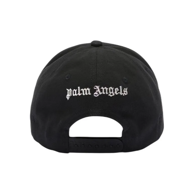 PALM ANGELS Cotton Baseball Caps Unisex Black-1