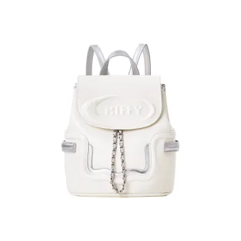 Miffy PU Backpack Small Size Women's White/Black