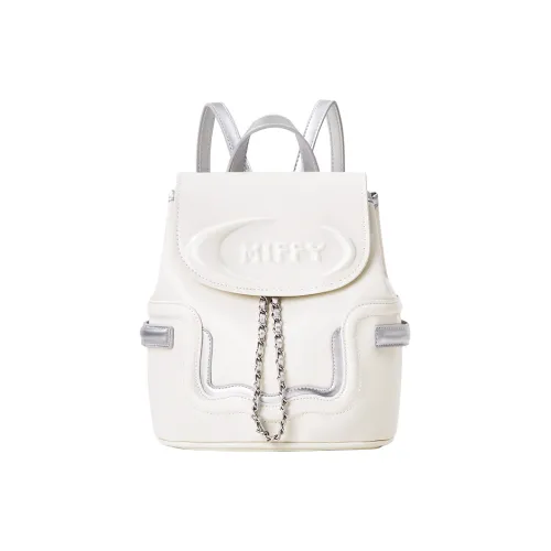 Miffy PU Backpack Small Size Women's White/Black