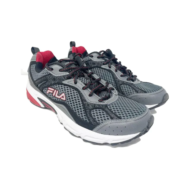 FILA Durable Breathable Low Top Running Shoes Men's Gray-2