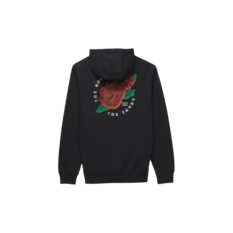 Vans Rose Rosette Full Zip Hoodie Jackets Coats Men's Black-1