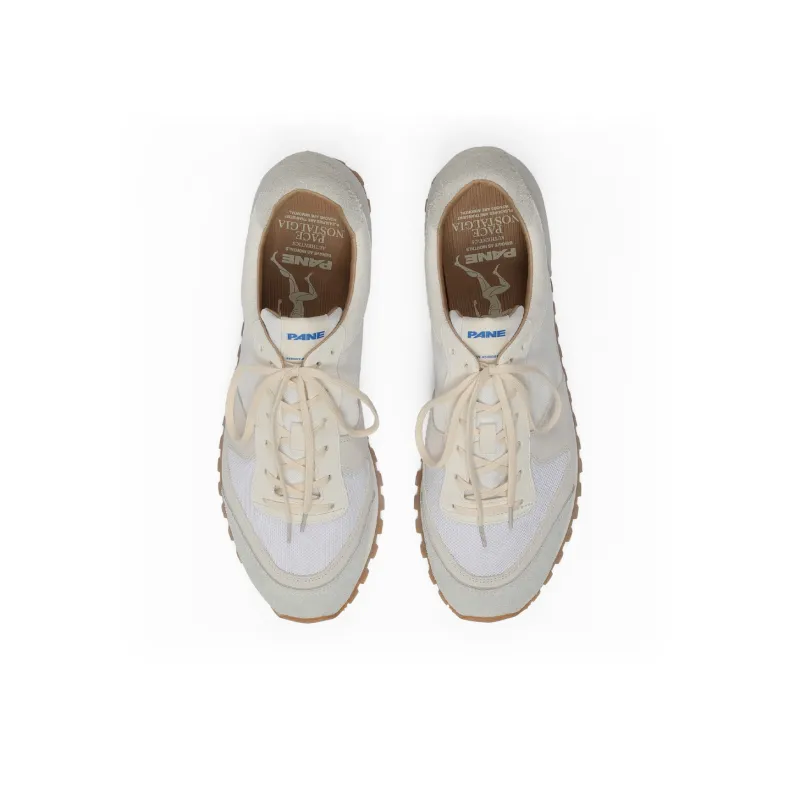 PANE Pace Nostalgia Model Isle Cloud Anti Slip Wear Resistant Low Top Casual Shoes Unisex White Gray-3