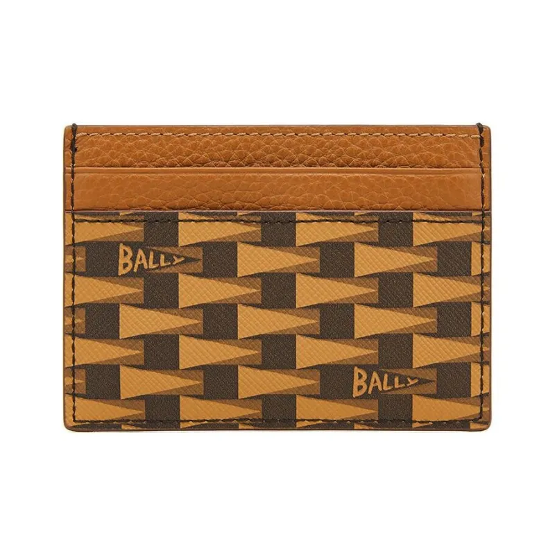 BALLY Monogram Leather Cardholder-2