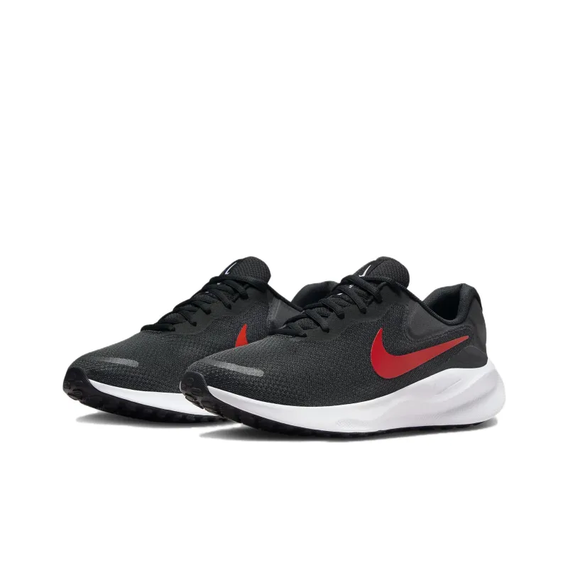 Nike Revolution 7 Black White University Red-2
