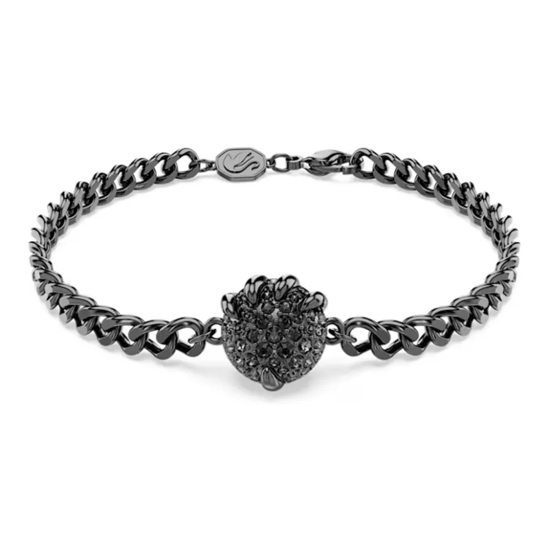 Swarovski Imitation Crystal Ruthenium Plating Bracelets Women's Black-1