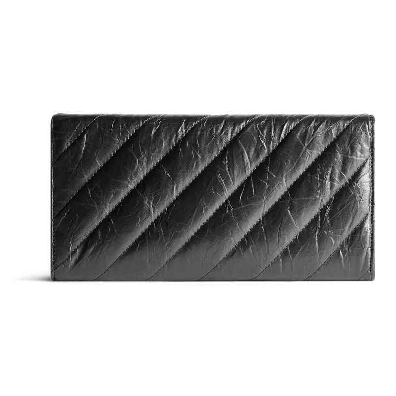 Balenciaga Crush Quilted Wallet On Chain-4