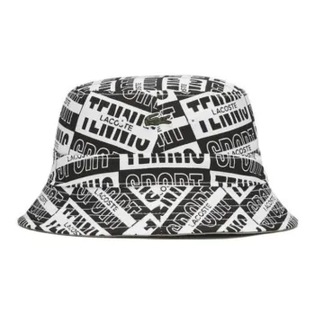 LACOSTE Cotton Bucket Hats Unisex Black