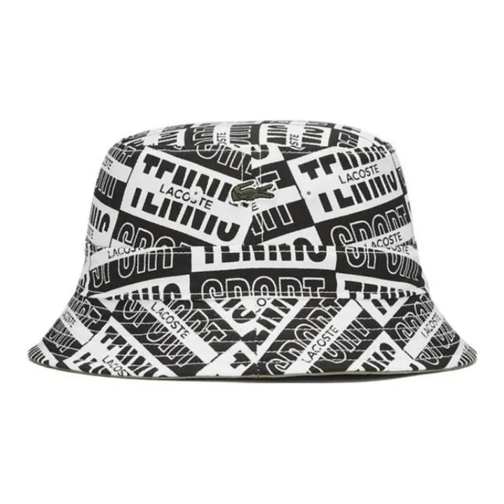LACOSTE Cotton Bucket Hats Unisex Black-0