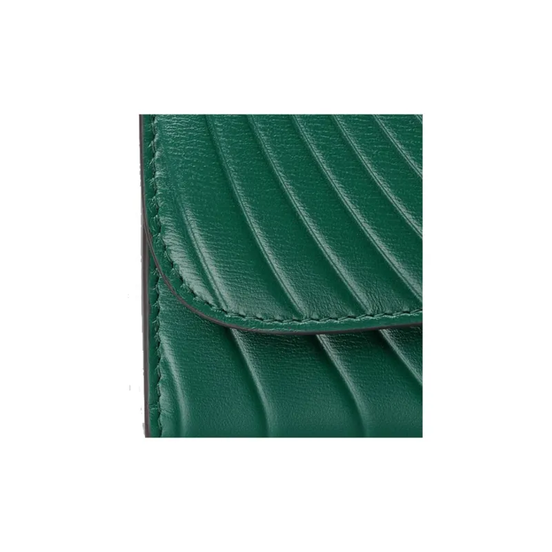 CARTIER PANTHÈRE Calfskin Wallet Women's Emerald Green-4