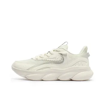 361° Cushioning, Slip Resistant, And Abrasion Resistant Low Top Casual Running Shoes Women's Ecru