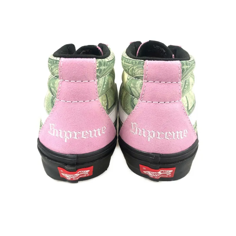 Vans Supreme X Skate Grosso Mid 'Dollar Bill Pink'-3