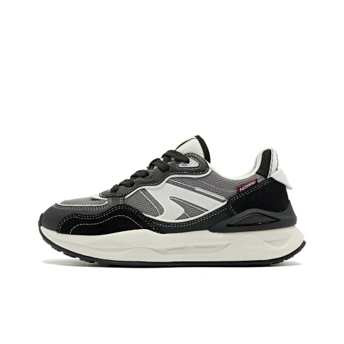 QIAODAN Revival 3.0 Casual Shoes Women's Low-Top Black Ivory