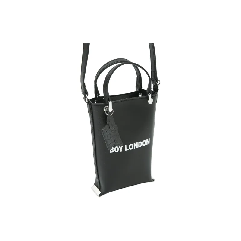 Boy London Polyurethane Crossbody Bag Shoulder Bag Unisex Black-3