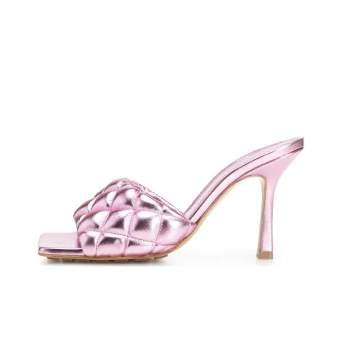 Bottega Veneta Quilted Square Toe Sandals Women's