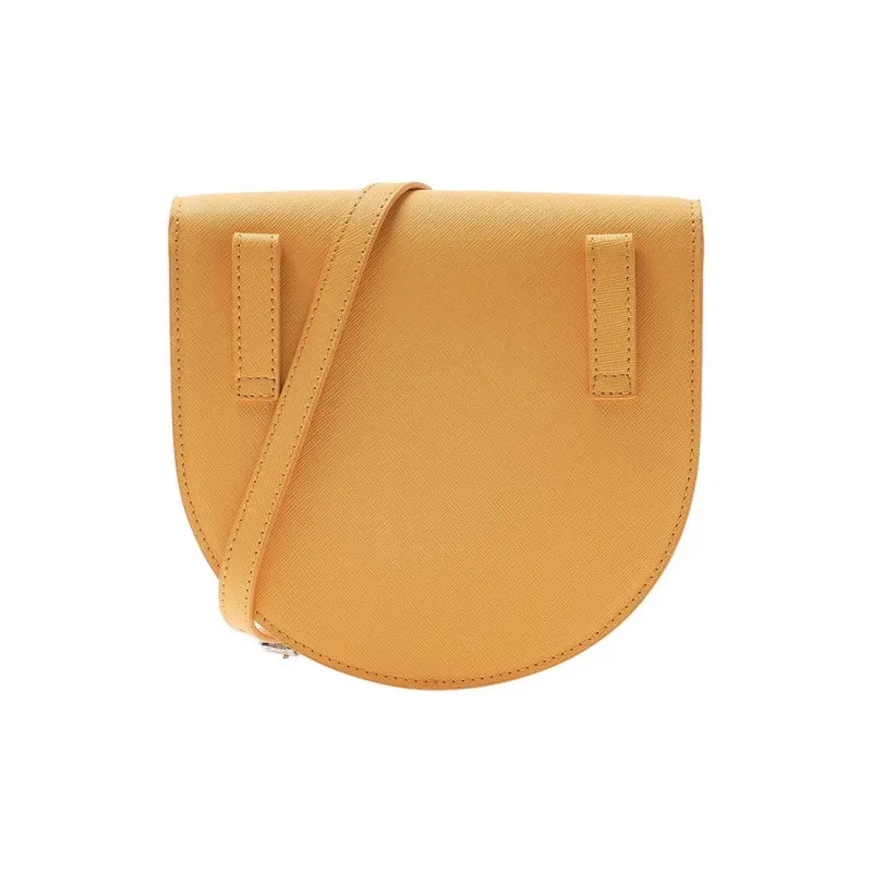 Vivienne Westwood Calfskin Saddle Bag Shoulder Bag Crossbody Bag Women's Yellow-2