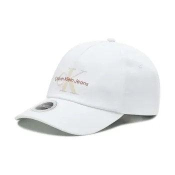 CALVIN KLEIN Cotton Baseball Caps Men's White
