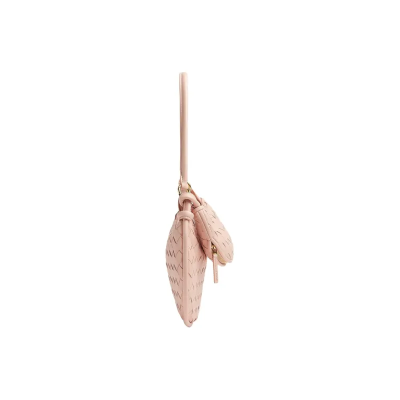 Bottega Veneta Sheepskin Handbag Shoulder Bag Women's Lotus Blossom Pink-2