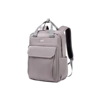 CAMS Nylon Backpack Unisex Plum Blue Purple