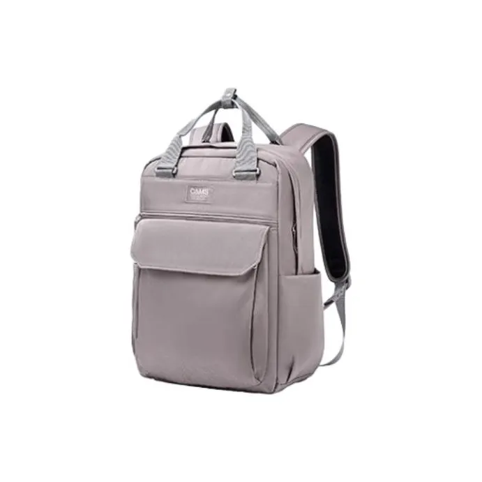CAMS Nylon Backpack Unisex Plum Blue Purple-0