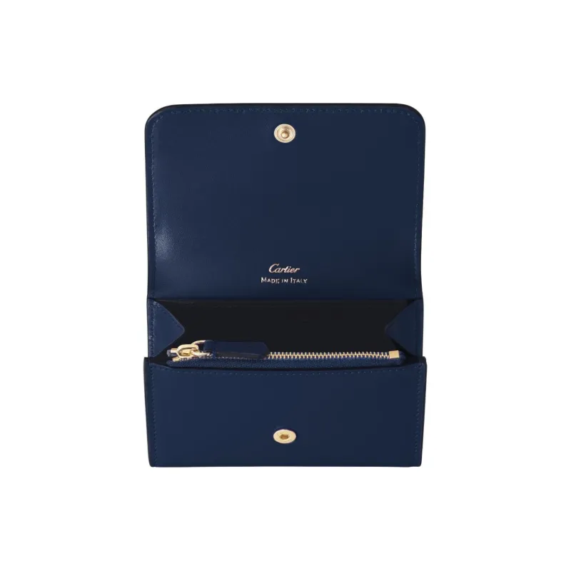 CARTIER C De Cartier Collection Calfskin Wallet Mini Women's Midnight Blue-2