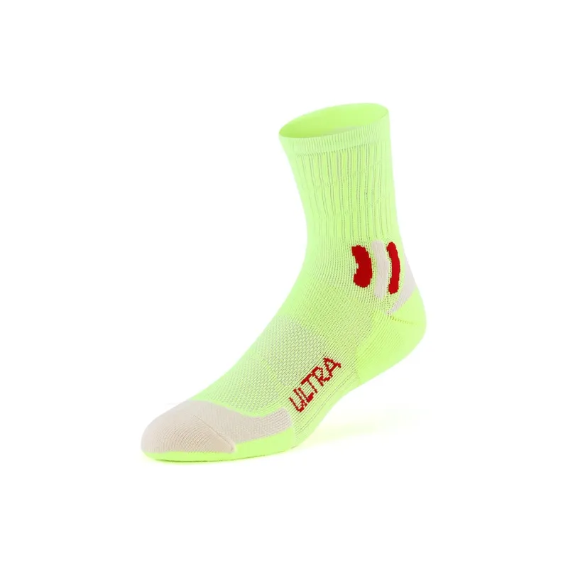 MUSCLESWING Mid Calf Socks Unisex 4 Pack Neon Green-1