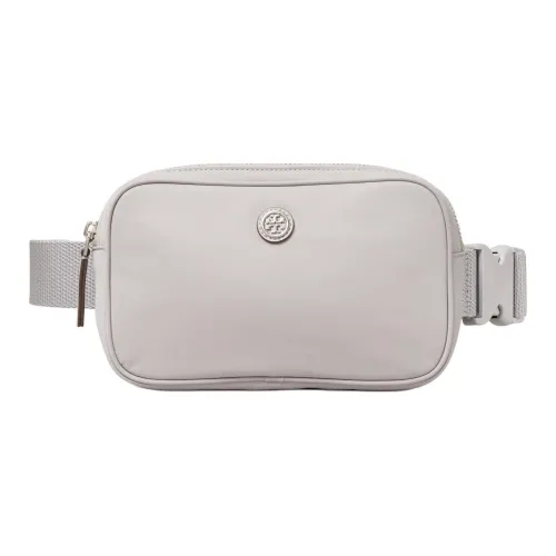 TORY BURCH Recycled Nylon Fanny Pack Women's White Gray