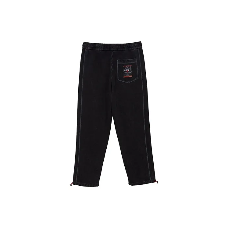 JACK JONES· JACK&JONESxNBA Knitted Sweatpants Men's Black Sand Color-1