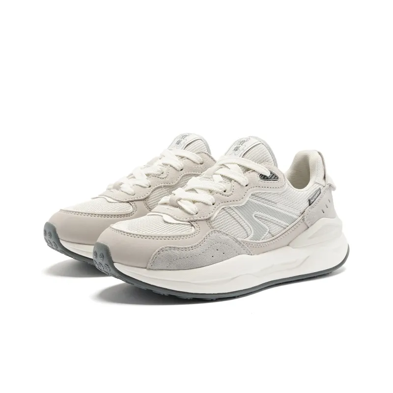 QIAODAN Revival 3.0 Anti-Slip Wear-Resistant Low-Top Casual Shoes Women's Mist Gray-2