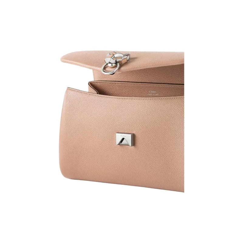 CARTIER PANTHÈRE Calfskin Crossbody Bag Shoulder Bag Small Size Women's Pink-2