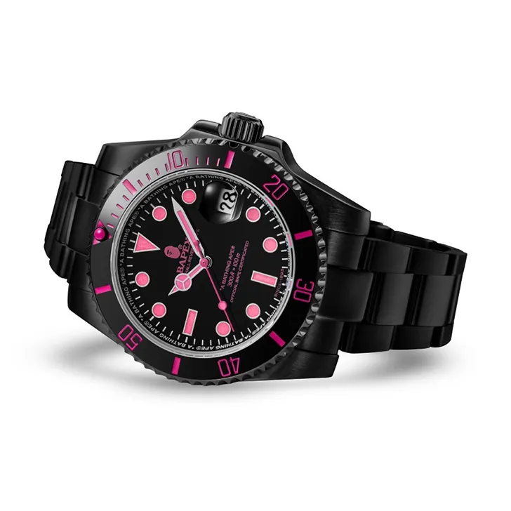 A BATHING APE Type 1 A BATHING APEx Watch Black/Red-3