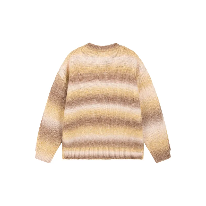 CLIMAX VISION Sweater Unisex Khaki Yellow Brown Gradient-1