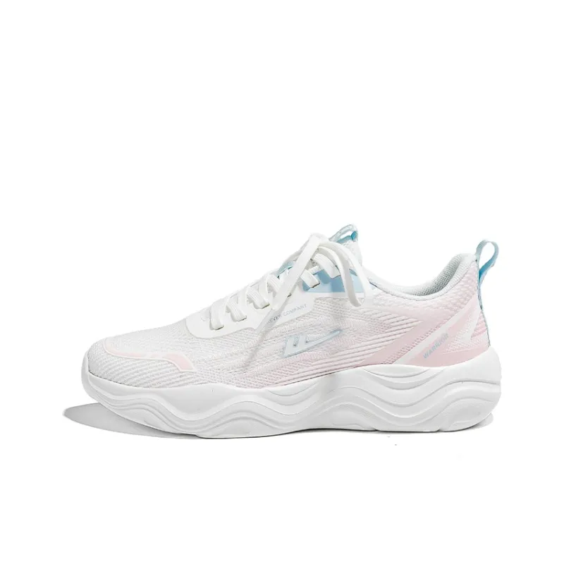 Warrior Cushioning Lightweight Running Shoes Women's White Pink-0
