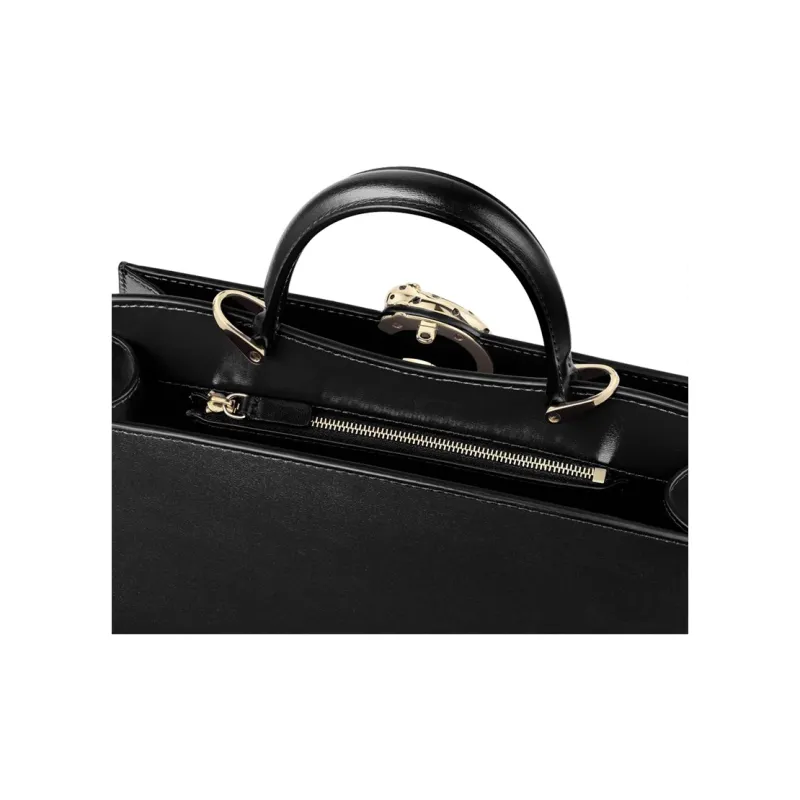 CARTIER PANTHÈRE Calfskin Shoulder Bag Crossbody Bag Mini Women's Black-3
