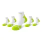 5-Pack Green and White