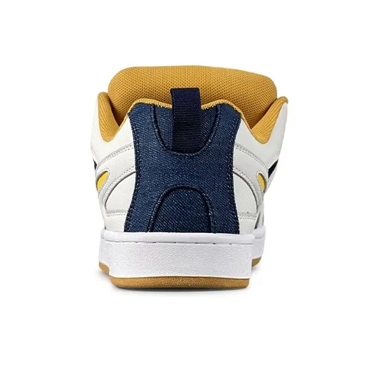 LuzaoT SUPER DRAG Puffy Shoes Slip-Resistant Low-Top Skateboard Shoes Unisex White Blue Yellow-4
