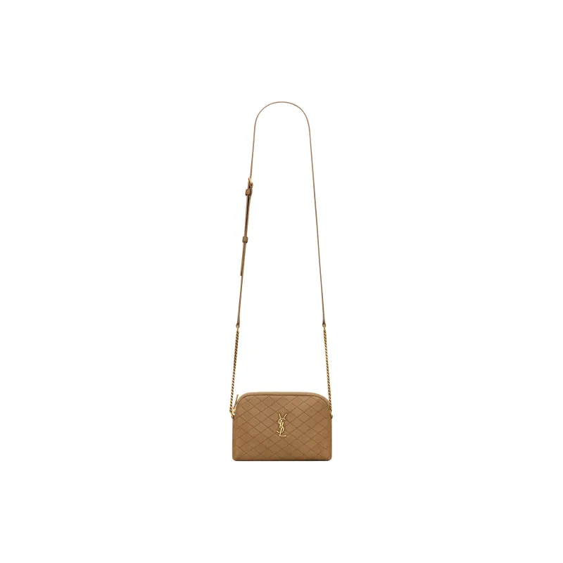 SAINT LAURENT GABY Lambskin Shoulder Bag Crossbody Bag Women's Dark Color Cork Plug-1
