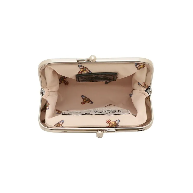 Vivienne Westwood Leather Coin Purse Wallet Women's Black-3