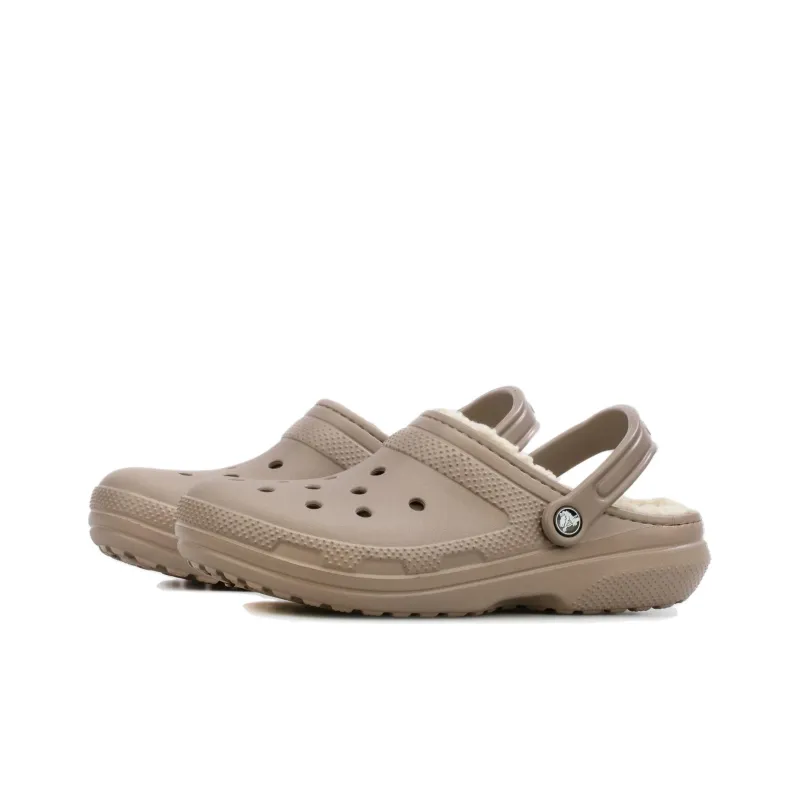 Crocs Classic Lined Clogs 'Mushroom Bone'-2