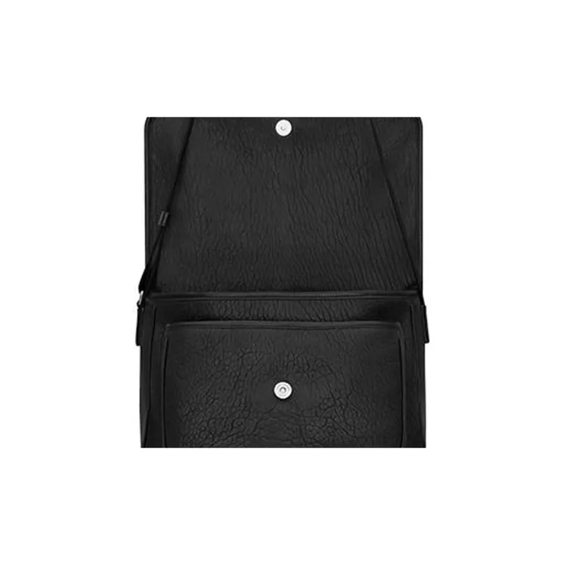 SAINT LAURENT Sheepskin With Fabric Messenger Bag, Portable Crossbody Bag, Shoulder Bag Men's Black-5