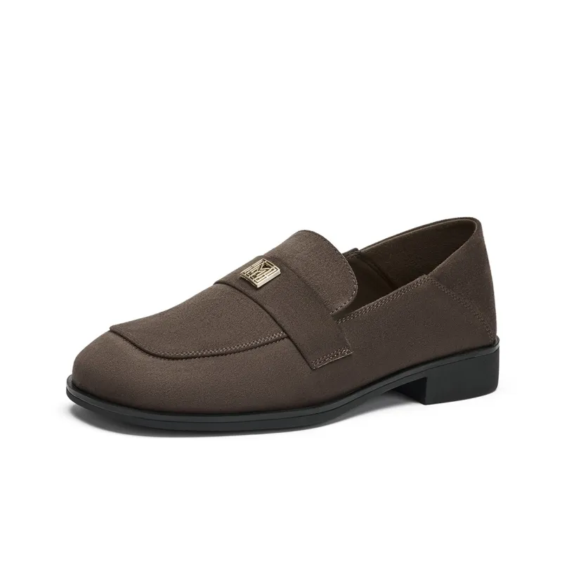 GEMEIQ Loafers Women's Yellow Brown/Coffee-8