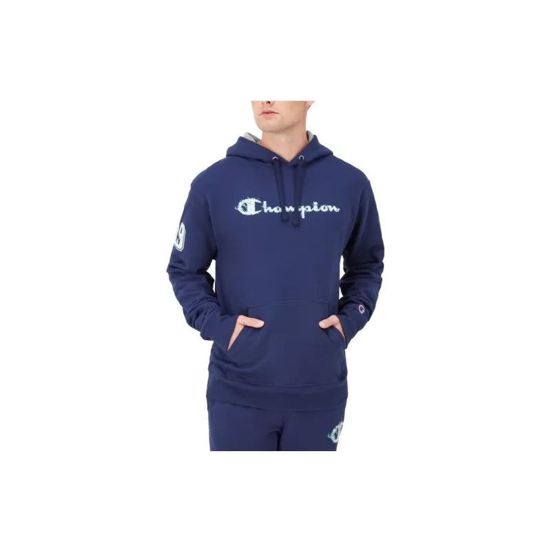 Champion Powerblend Fleece Hoodie Script Logo Sweatshirt Men's-4