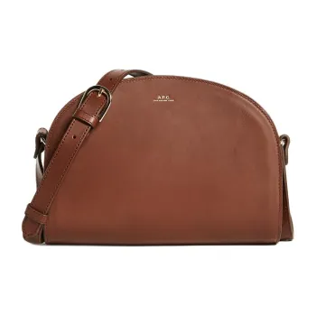A.P.C Cow Leather Shoulder Bag, Crossbody Bag Women's Light Brown