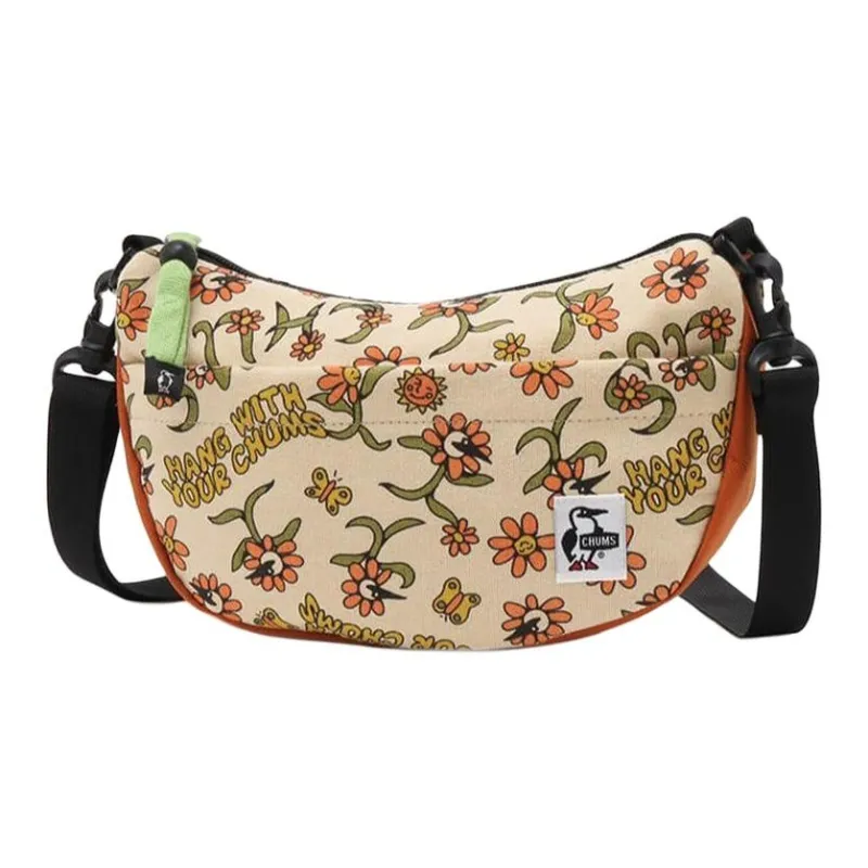 CHUMS Cotton And Polyester Blend Shoulder Bag Crossbody Bag Unisex BOOBY Floral-0