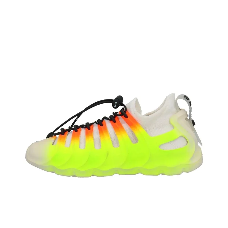 MSGM Wear-Resistant Low-Top Casual Shoes Men's Neon Yellow-0