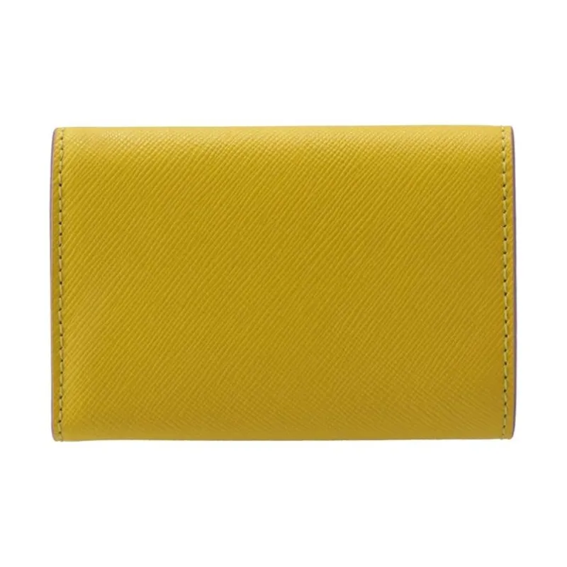 MARNI Calfskin Wallet Mini Women's Lemon-2
