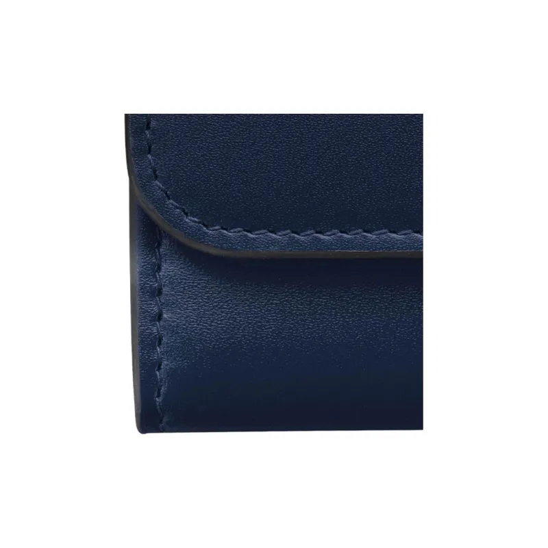 CARTIER C De Cartier Collection Calfskin Wallet Mini Women's Midnight Blue-5