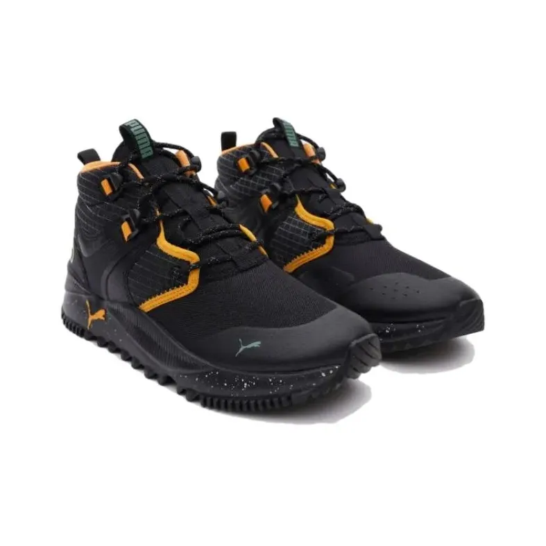 PUMA Pacer Future Shock Absorbers With Slip Resistant Features Mid Top Casual Shoes Men's Black-2