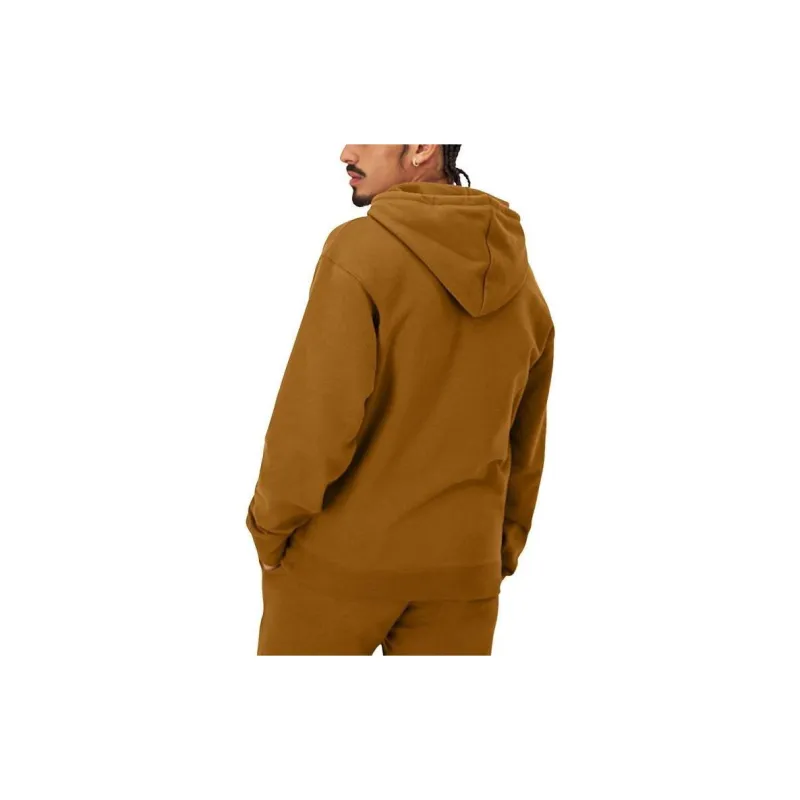 Champion Classic Fleece Hoodie Sweatshirt Men's Brownie Brown-1