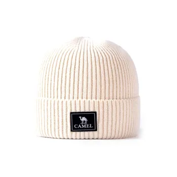 CAMEL Acrylic Polyamide Elastane Beanies Unisex Beige