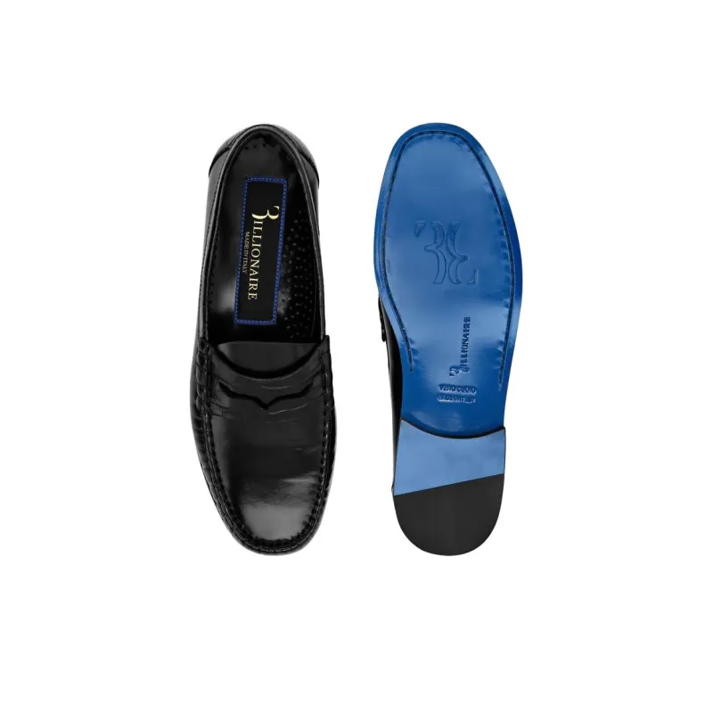 Billionaire Loafers Men's Black-3